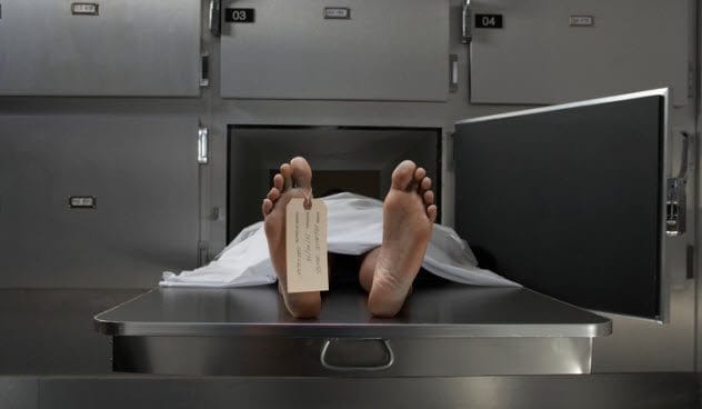 Scene from a morgue