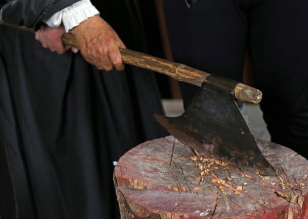 Executioner's axe and human fat