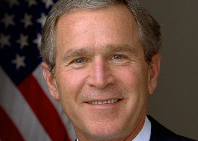 George W. Bush reading to children