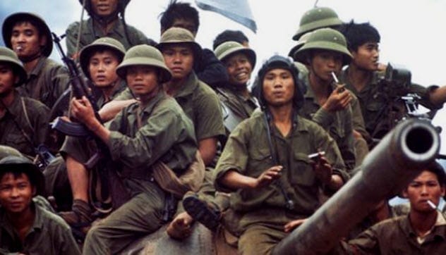 North Vietnamese troops