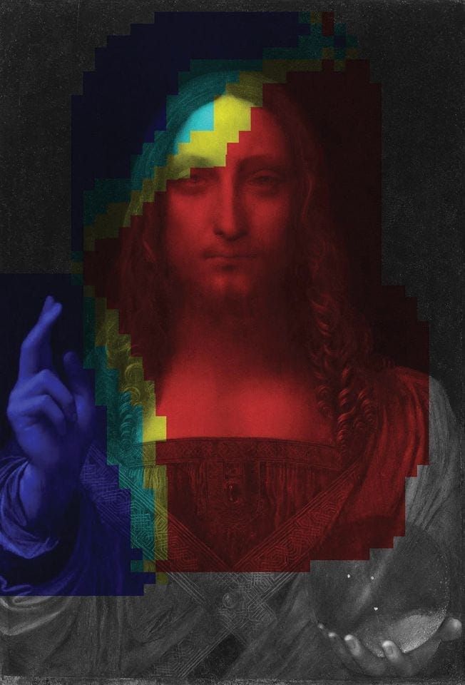 portrait “Salvator Mundi” by Leonardo da Vinci