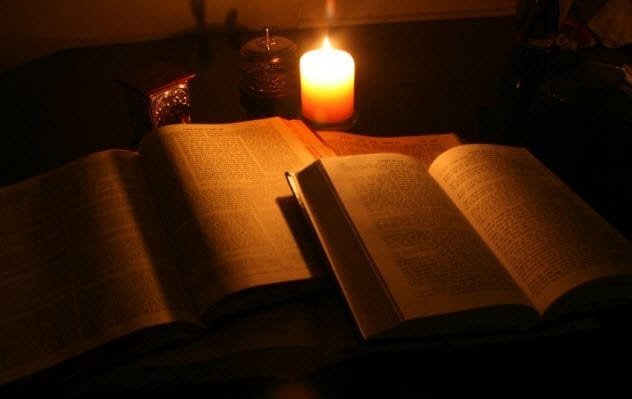 Ancient pages of the Jewish Talmud, which contains references to a figure named Yeshu