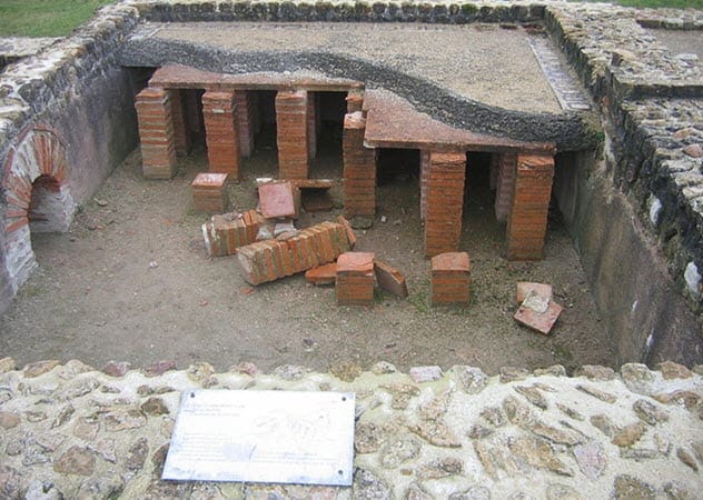 Roman hypocaust underfloor heating