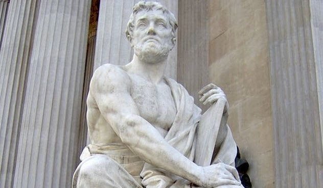 Bust of the Roman historian Tacitus, who wrote about Moses and the origins of Judaism