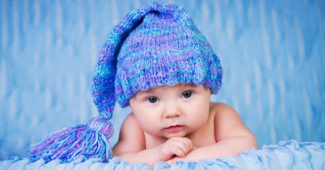 Baby with hat