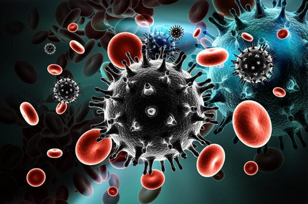 HIV virus illustration