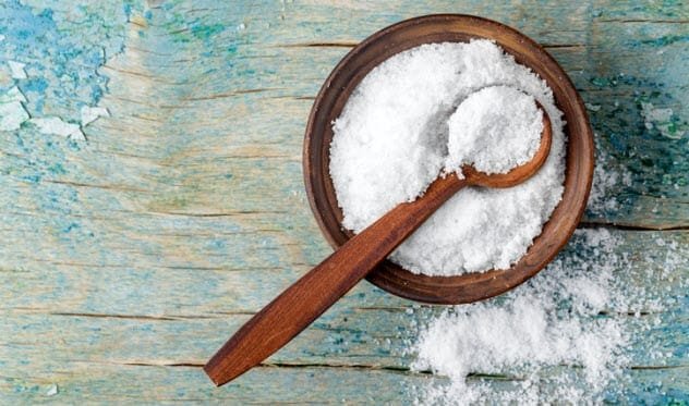 Pile of white salt crystals, the ancient origin of the word 'salary'