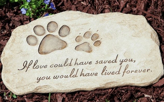 Dog headstone