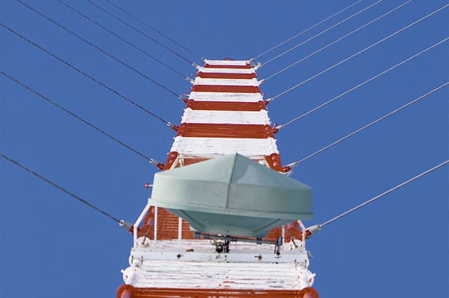 The incredibly tall KVLY-TV Television Mast in North Dakota