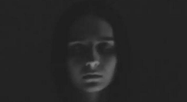 Woman Black Sari Ghost