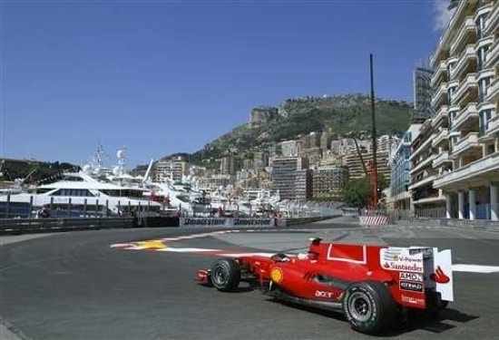 Fernando Alonso racing at the Monaco Grand Prix