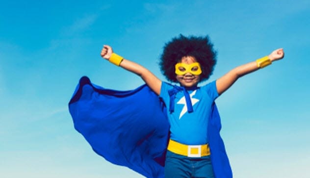 Child with superpowers