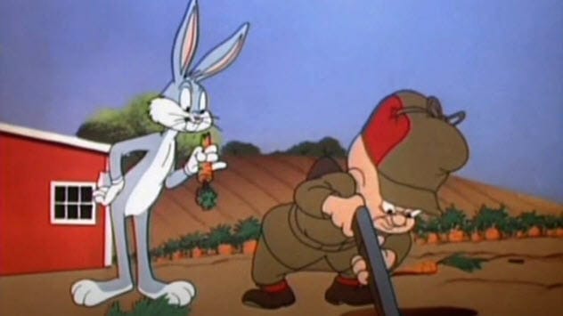 Bugs Bunny calling Elmer Fudd a Nimrod