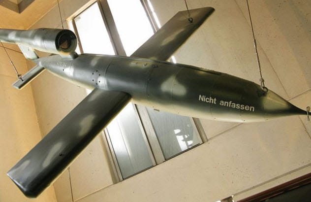 V-1 flying bomb, designed by Robert Lusser
