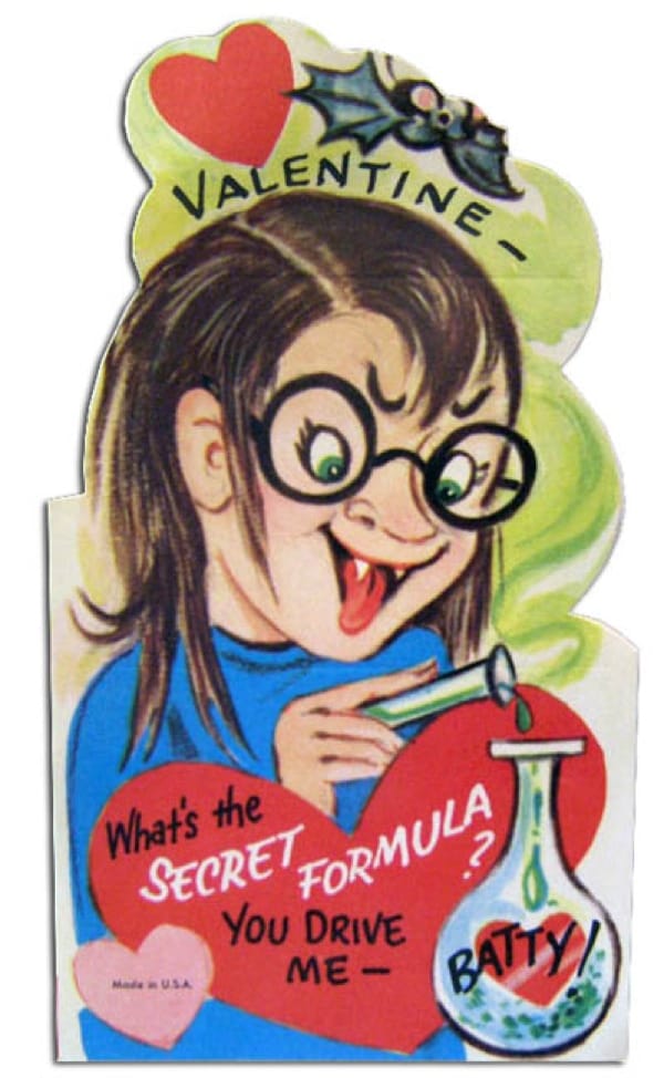 Mad scientist valentine card