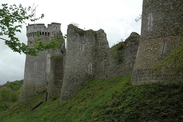 The ruins of Château de Robert le Diable in Normandy, France
