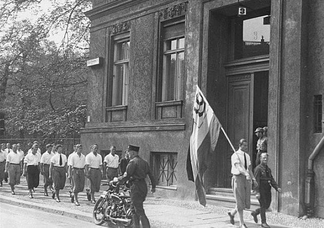 Photo of the book burning at the Institute of Sexology in 1933