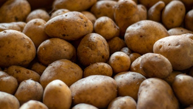 Pile of potatos