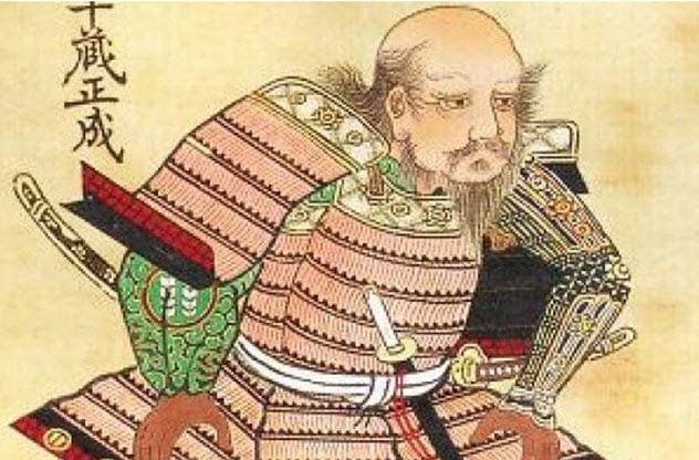 Statue or depiction of Hattori Hanzo, the famous ninja