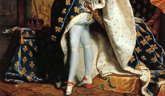 Louis XIV wearing high heels
