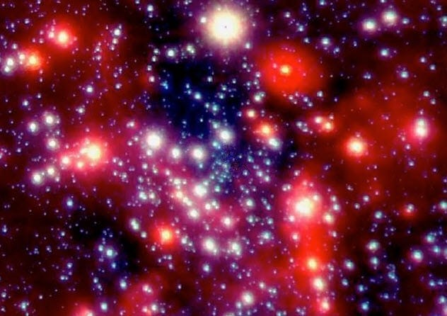 Image of stars orbiting Sagittarius A*