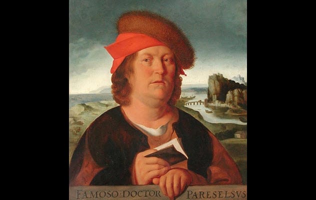 Paracelsus, a 16th-century scientist who dabbled in alchemy and creating a homunculus.
