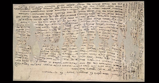 Ancient Sogdian letter written on paper