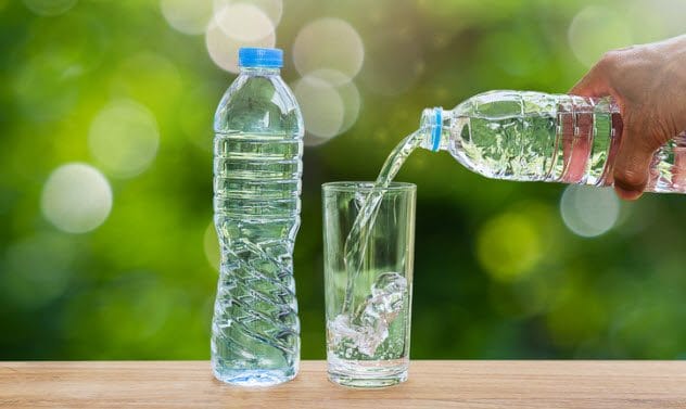 Water representing the letter W