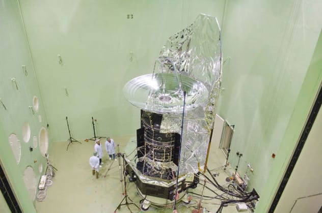 The interior of the Large European Acoustic Facility, capable of producing deadly sound levels