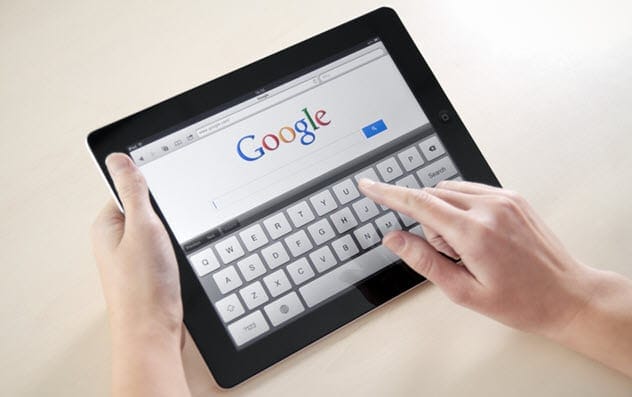 A Google search page
