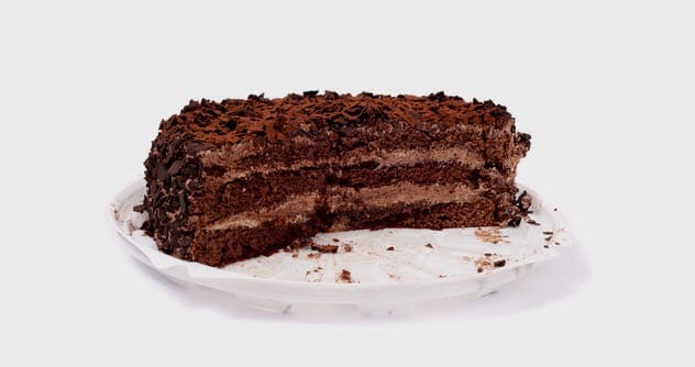 half eaten cake