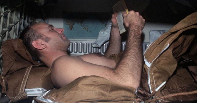 lying in bed