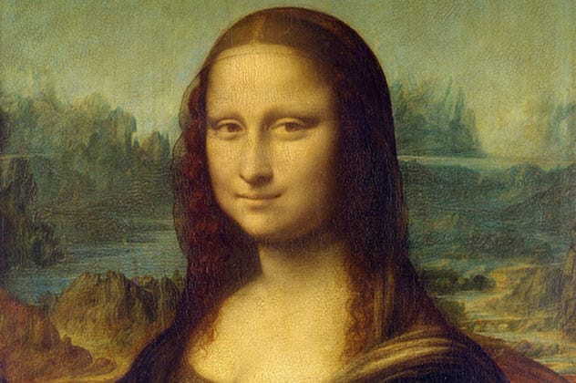 The Mona Lisa painting by Leonardo da Vinci