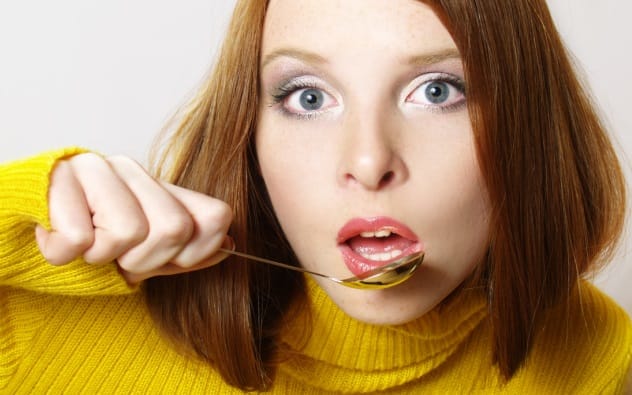 Girl with a spoon
