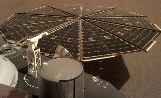 InSight lander solar panel