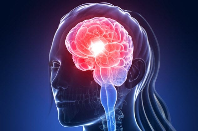 Artistic representation of brain inflammation