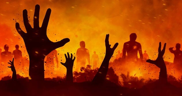 Fire in hell.