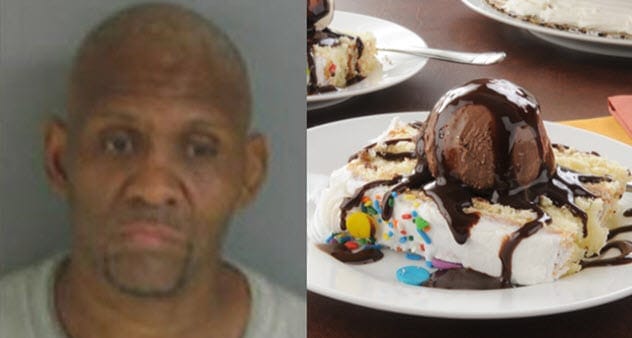 Dad pulls gun over cake