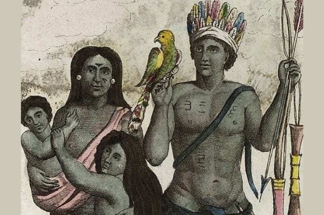 Depiction of Carib indigenous people from South America