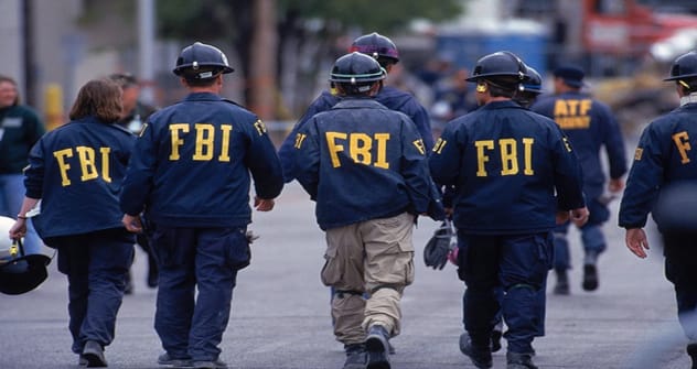 FBI agents working on a case
