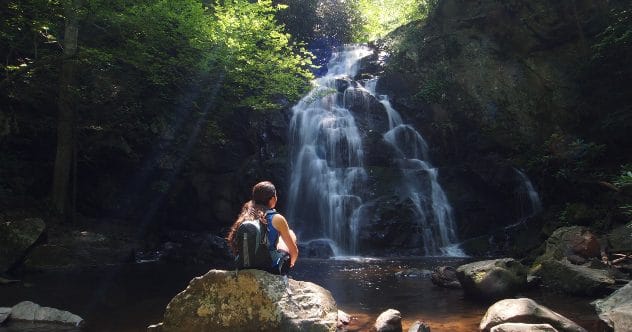 A river in Great Smoky Mountains National Park, where a drowning occurred.