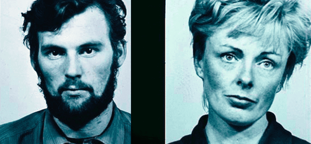 Mugshots of Sheila Garvie and Brian Tevendale