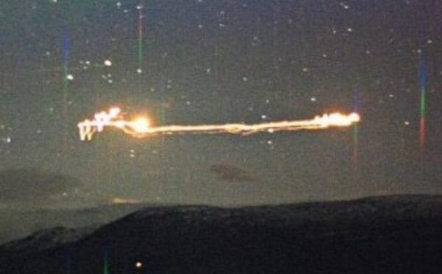 Mysterious glowing Hessdalen Lights in the Norwegian night sky