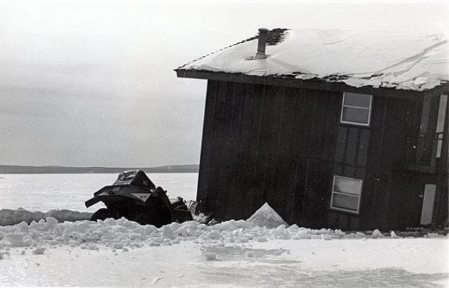 House in ice