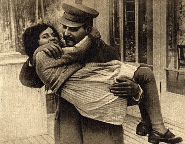 Josef Stalin with his daughter