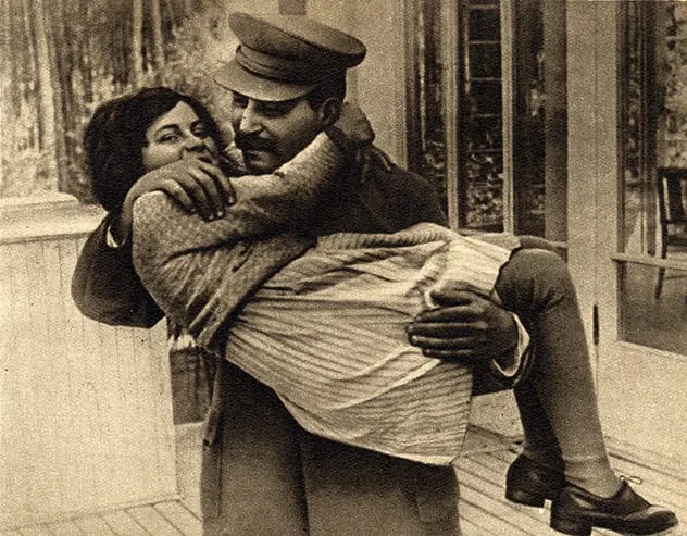 Josef Stalin with his daughter