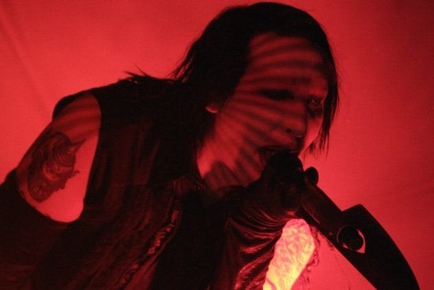 Marilyn Manson performing