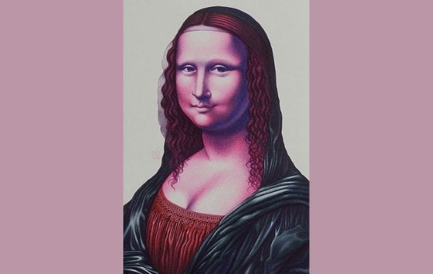 Lennie Mace's Mona a’la Mace, a Mona Lisa recreated entirely with ballpoint pens.