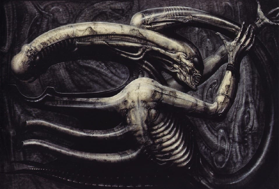Necronomicon IV surrealist painting