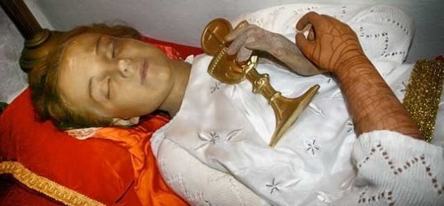 Wax figures in the catacombs of St. Joseph’s Church, Newark, NJ